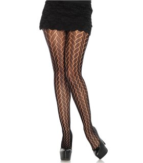 Stickstrumpfhose mit Blattmuster | Leg Avenue