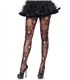 Strumpfhose mit Totenkopf Muster schwarz | Leg Avenue