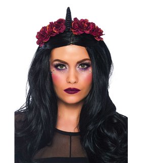 Dark velvet unicorn headband