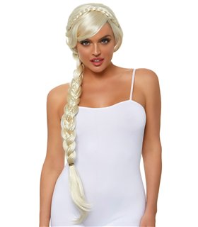 Long duel braid wig