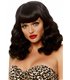 Perücke schwarzes Haar schulterlang | Leg Avenue