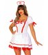Sexy Krankenschwester Kostüm Oldschool mit Mütze weiss | Leg Avenue
