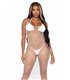 Maxikleid aus gewebtem Twist-Netz schwarz | Leg Avenue