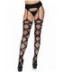 Netzstrumphose mit raute Muster schwarz | Leg Avenue