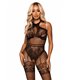 Netzoverall Neckholder schwarz | Leg Avenue