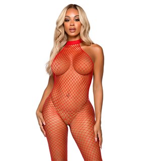 Netzbody Neckholder schwarz | Leg Avenue