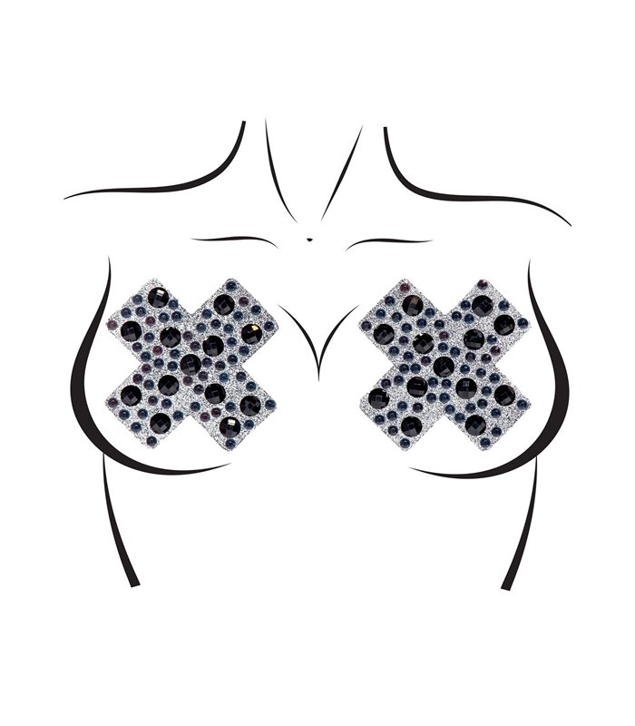 X Factor Nipple Juwelen Sticker Aufkleber mehrfarbig | Leg Avenue