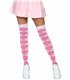 Overknee Strümpfe weiß rosa pink mit Karos | Leg Avenue