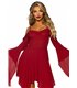 Kleid mit Glockenärmeln aus Baumwolle | Leg Avenue