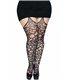 Elegante Strapsstrümpfe mit filigranem Scroll-Spitzenmuster Queen Size | Leg Avenue