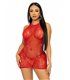 Neckholder-Minikleid aus Strassspitze | Leg Avenue