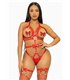 Nietenbesetzter O-Ring-Geschirr-Boddy | Leg Avenue
