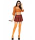 Crop Top und Karierter Rock | Leg Avenue