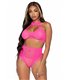 Netz Set BH Top + High Waisted Unterteil schwarz | Leg Avenue