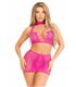 Neckholder-Crop-Top und Minirock | Leg Avenue