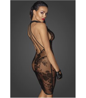 Midi tulle dress with velvet straps in the back - 3XL