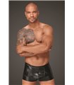 Powerwetlook Shorts mit dekorativen PVC Zierfalten