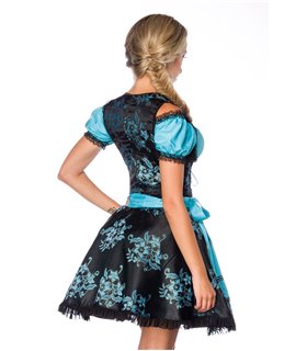 Sexy Premium Bluse &  Dirndl aus edlem Jacquard Karneval Halloween