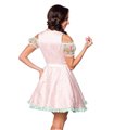 Dirndline Mini-Brokat-Dirndl inkl Spitzenbluse rosa - Dirndl