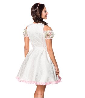 Dirndline Mini-Brokat-Dirndl inkl Spitzenbluse rosa - Dirndl Dirndline Mini-Brokat-Dirndl inkl Spitzenbluse rosa - Dirndl