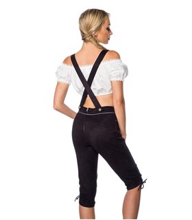 Dirndline Trachtenhose mit Stickereien schwarz Dirndline Trachtenhose mit Stickereien schwarz