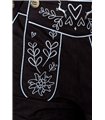 Dirndline Trachtenhose mit Stickereien schwarz