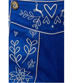 Dirndline Trachtenhose mit Stickereien schwarz