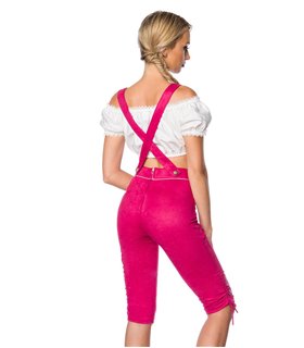 Dirndline Trachtenhose mit Stickereien schwarz