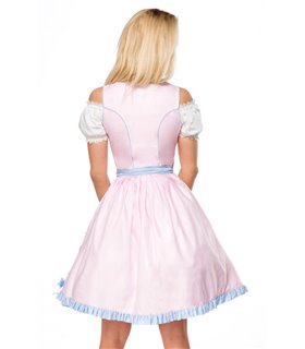 Dirndline Dirndl mit Blumenschürze grün/pink - Dirndl