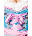 Dirndline Dirndl mit Blumenschürze grün/pink - Dirndl Dirndline Dirndl mit Blumenschürze grün/pink - Dirndl