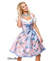 Dirndline Dirndl mit Blumenschürze grün/pink - Dirndl