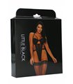 Provocative Vixen Teddy with Garter Straps - Black