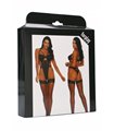 Provocative Vixen Teddy with Garter Straps - Black