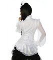 Sexy Bluse mit Jabot Gothik - Punk