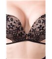 Belsira 3-teiliges BH-Set von Belsira beige/schwarz - Dessous