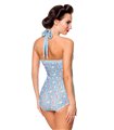 Belsira Vintage Badeanzug blau/rosa/weiss - Monokinis & Badeanzüge