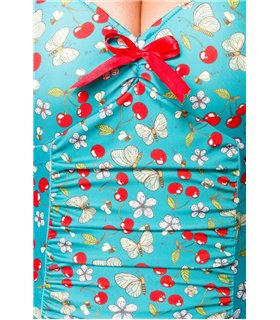 Belsira Vintage Badeanzug schwarz/pink - Monokinis & Badeanzüge