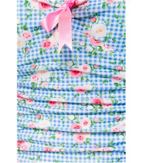 Belsira Vintage Badeanzug schwarz/pink - Monokinis & Badeanzüge