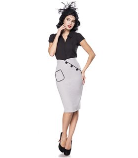 Belsira Bleistiftrock schwarz - Röcke