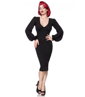 Belsira Retro Kleid schwarz - midi Kleider