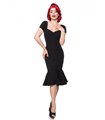 Belsira Retro Kleid schwarz - midi Kleider
