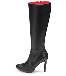 Michael Soul DONNA - Klassische Stiletto Stiefel in schwarz matt
