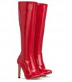 Michael Soul DONNA - Klassische Stiletto Stiefel in rot lack