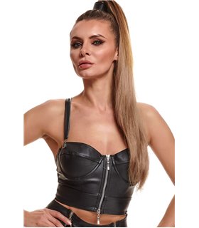 schwarzes Damen-Top BRMarta001 von Demoniq Black Rose 2,0 Collection