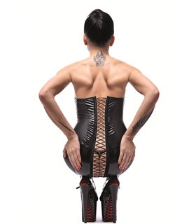 schwarzes Minikleid Astrid von Demoniq Hard Candy Collection