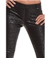 schwarze Leggings BRConstanza001 von Demoniq Black Rose 2,0 Collection