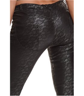 schwarze Leggings BRConstanza001 von Demoniq Black Rose 2,0 Collection