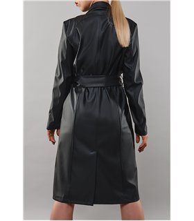 schwarzer Mantel TDSelina001 von Demoniq Total Domination Collection