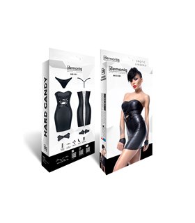 schwarzes Minikleid Heidi von Demoniq Hard Candy Collection