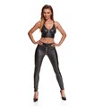 schwarze Leggings BRMaddalena001 von Demoniq Black Rose 2,0 Collection